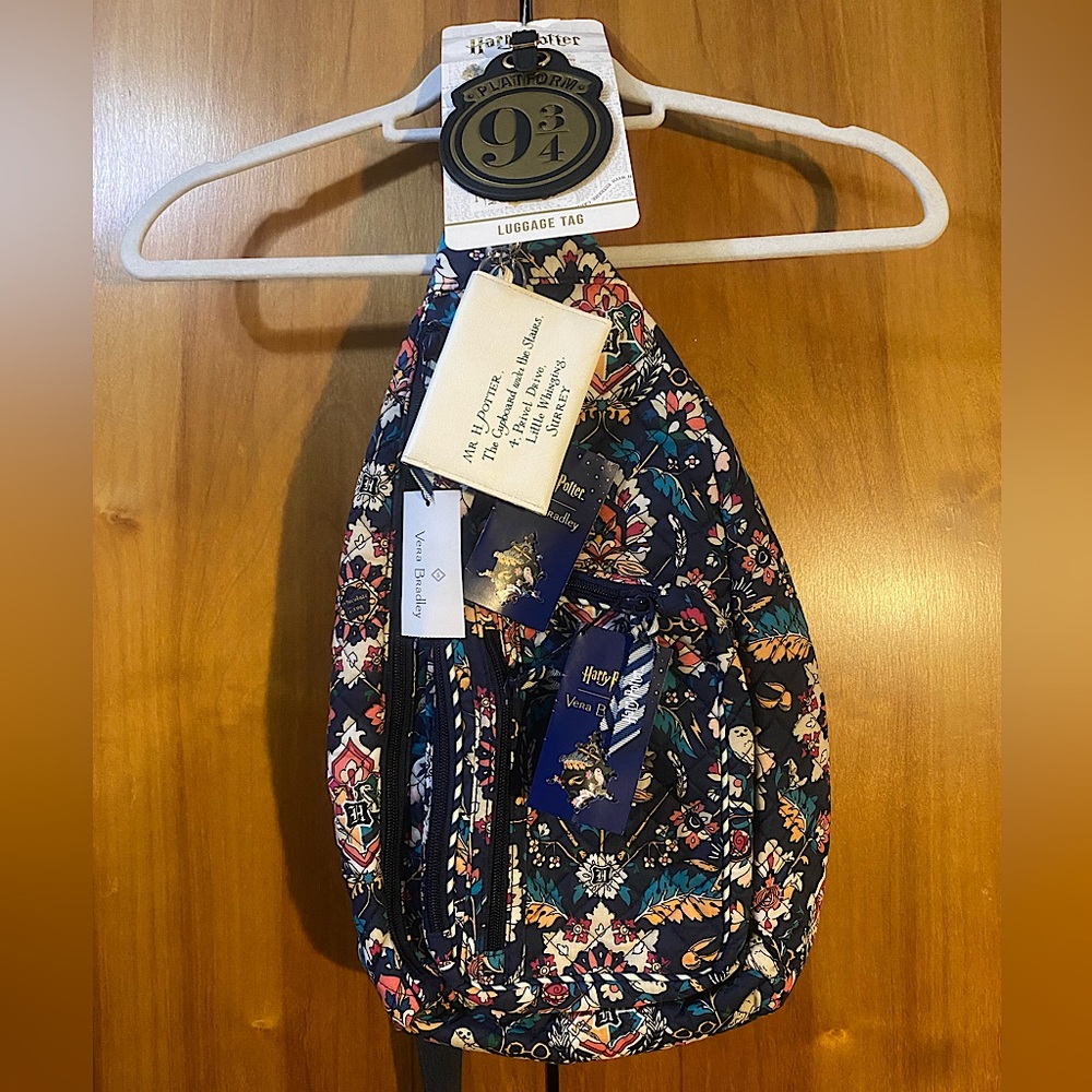 Very Bradley Harry Potter Sling Backpack with coin purse